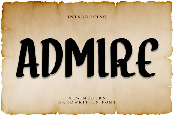 Admire: A Stylish Script Font for Modern Branding