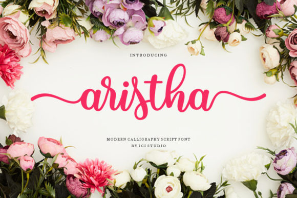 Aristha: A Romantic Script Font for Crafters