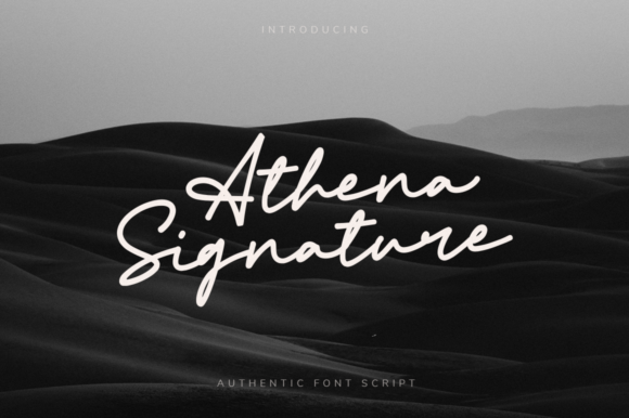 Athena Signature: A Premium Script Font for Campaigns