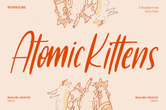 Atomic Kittens: A Timeless Handwritten Font for Editorial Design