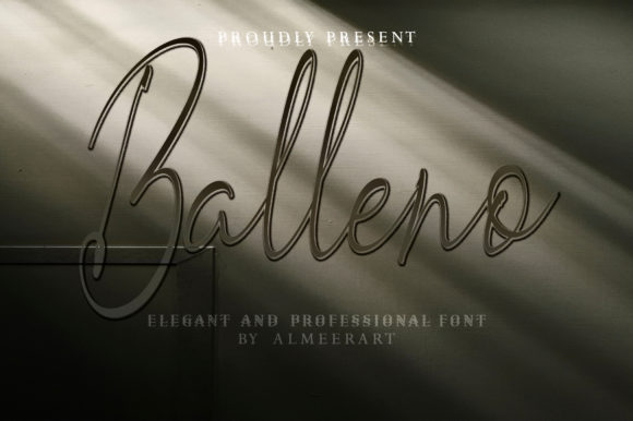 Balleno: A Handwritten Font for Elegant Branding