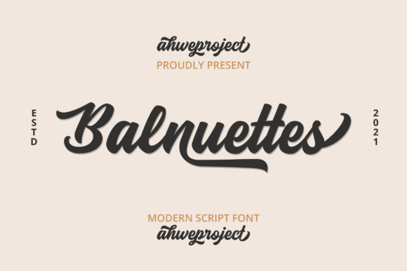 Balnuettes: A Script Font That Elevates Brand Identity