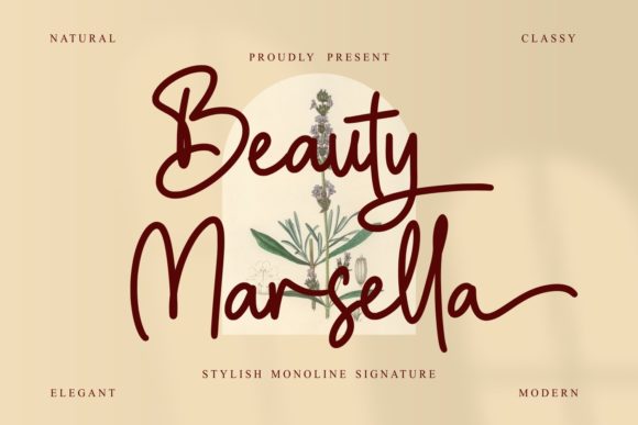 Beauty Marsella: A Refined Script Font for Editorial Design