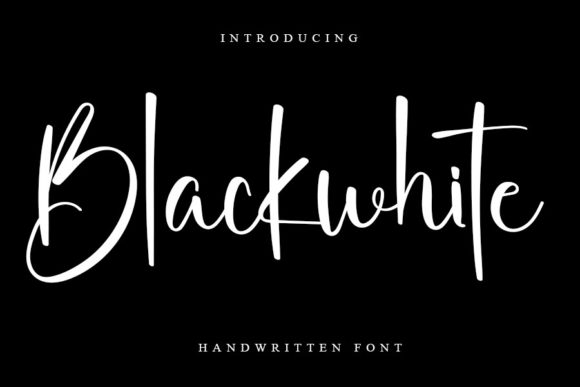 Blackwhite: A Handwritten Font for Elegant Branding