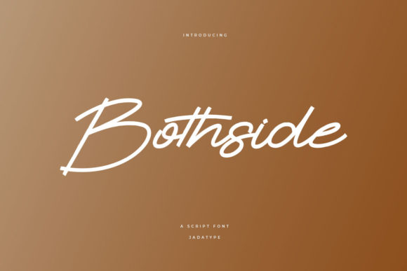Bothside: A Handwritten Font for Editorial Design