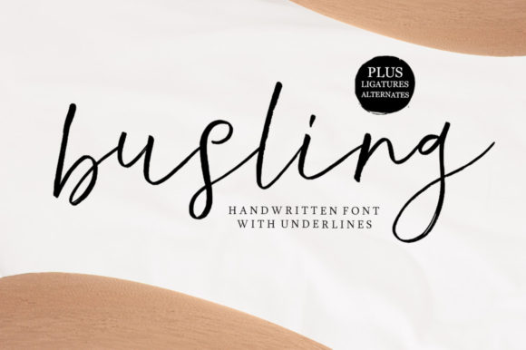 Busling: A Luxury Handwritten Font for Branding