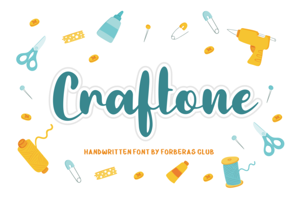 Craftone: A Playful Script Font for Editorial Design
