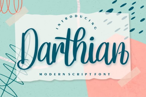 Darthian Font: A Modern Handwritten Typeface for Makers
