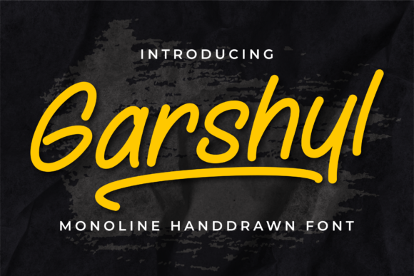 Garshyl: A Versatile Script Font for Makers