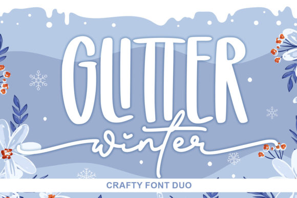 Glitter Winter Typeface for Editorial Design