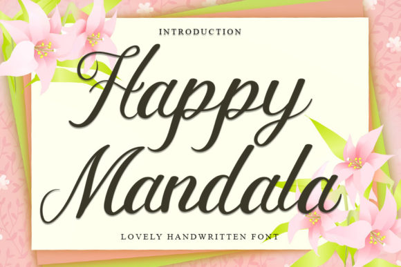 Happy Mandala: A Refined Script Font for Elegant Branding