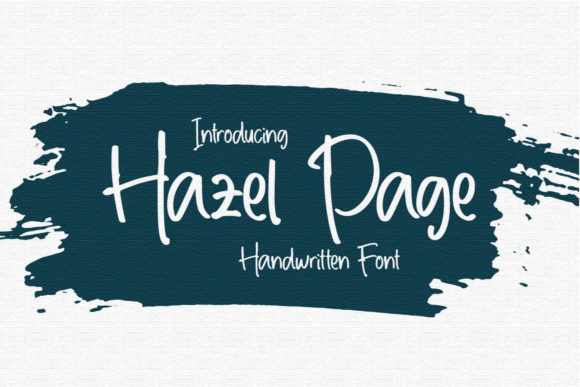 Hazel Page: A Handwritten Font for Makers