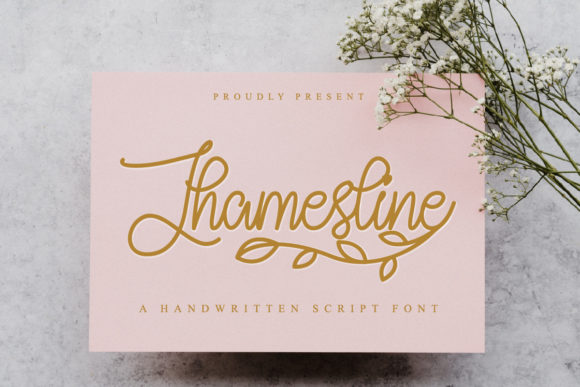 Jhamesline: A Romantic Script Font for Web Design
