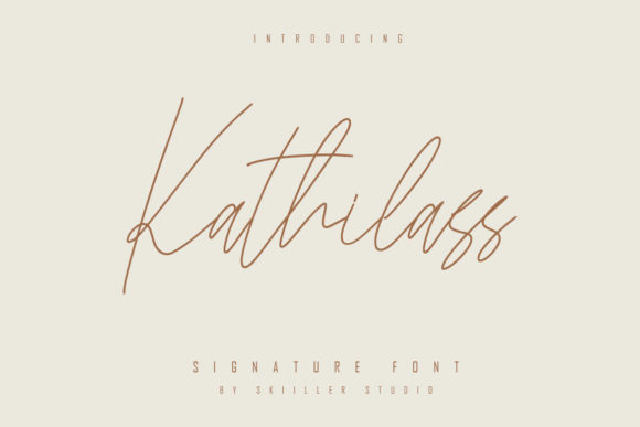 Kathilass: A Graceful Script Font for Editorial Design