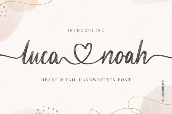 Luca Noah: A Romantic Script Font for Crafters