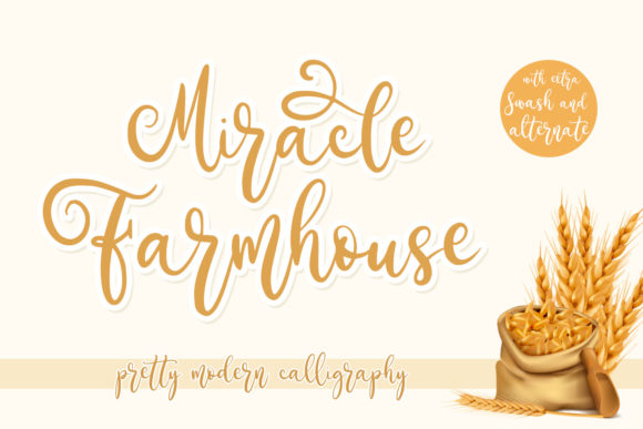 Miracle Farmhouse: A Versatile Script Font for Marketers