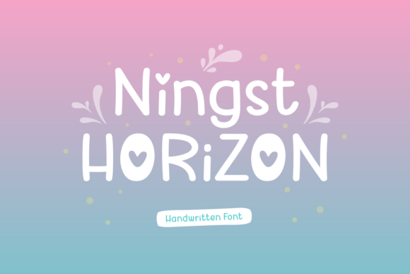 Ningst Horizon: A Playful Handwritten Font for Web