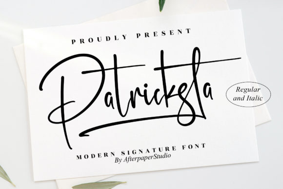 Patricksta: A Refined Script Font for Modern Branding