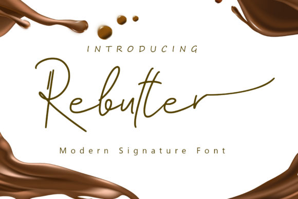 Rebutter: A Handwritten Font for Editorial Elegance