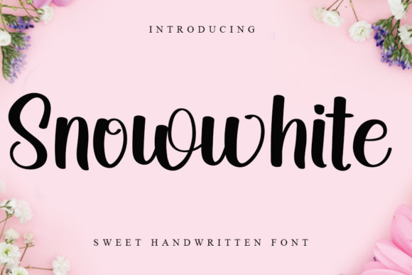 Snowwhite Font: Elegant Script for Makers