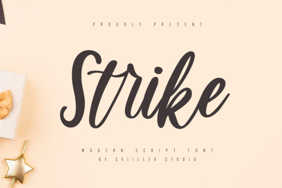 Strike Script Font for Elegant Crafts