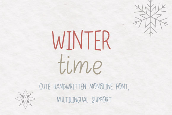 Winter Time Font: A Playful Typeface for Branding